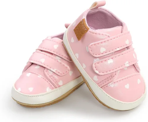 Miniatura 5 de RVROVIC - Zapatos antideslizantes para bebés, niños y niñas, botas de tobillo suaves, zapatillas de deporte para recién nacidos, primeros pasos