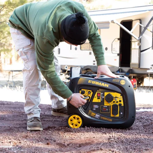 Miniatura 5 de FIRMAN Generador portátil inversor, motor de 171 cc con arranque eléctrico, generador de energía de 3300 W con tiempo de funcionamiento de 9 horas