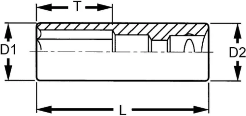 Miniatura 4 de Teng Tools 15MM 1/2 pulgada Drive 12 puntos métrico profundo cromo vanadio Socket Herramienta mecánica Herramienta de mano - M120615-C