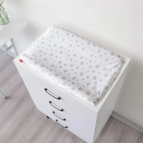 Miniatura 3 de Paquete de 2 fundas para cambiador para niñas, con estampado encantador, suave, unisex, para cambiar, se ajusta a almohadilla contorneada de 32 x 16