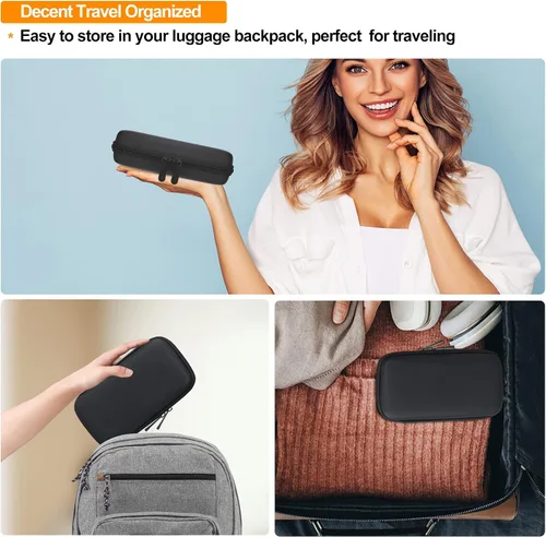 Miniatura 7 de Elonbo Estuche de transporte para Apple MagSafe Charger Battery Pack, bolsa organizadora de viaje dura para cargador magnético seguro para iPhone