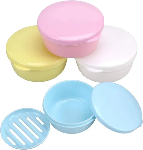 Miniatura 15 de 4 recipientes de jabón de viaje, caja de jabón portátil, funda de jabón a prueba de fugas, soporte de barra de jabón de plástico, camping, baño