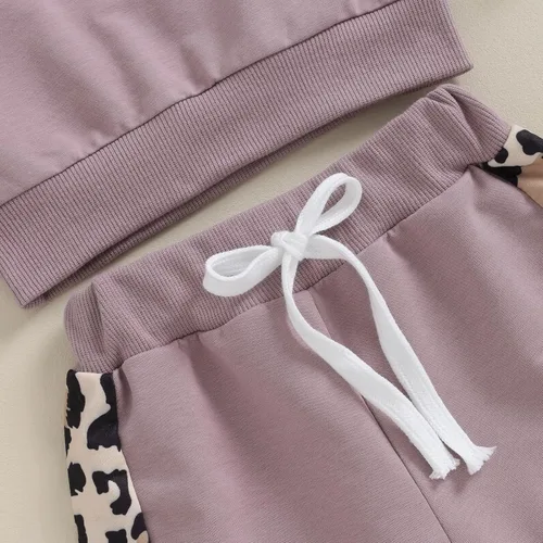 Miniatura 11 de GOOCHEER Conjunto de ropa de manga larga para niña pequeña, camisa y pantalones para niña, conjunto de ropa de primavera, otoño e invierno