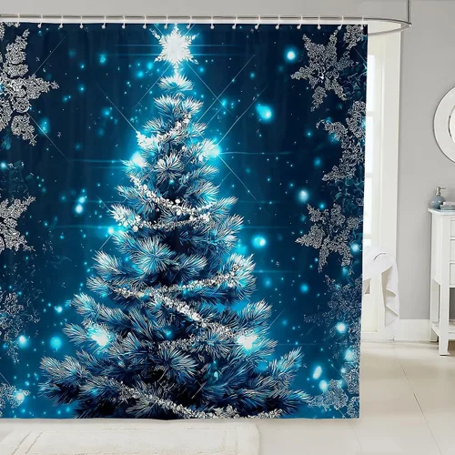 Miniatura 11 de Erosebridal Lineman - Cortina de ducha para niños y hombres, electricista, liniero, cortina con estampado de silueta de estilo europeo, cortina
