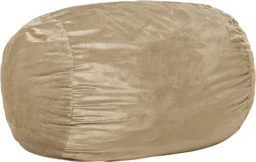 Miniatura 26 de Chill Sack Funda para silla puf, 5 pies, microgamuza - Chocolate Microsuede - Chocolate - Solo funda