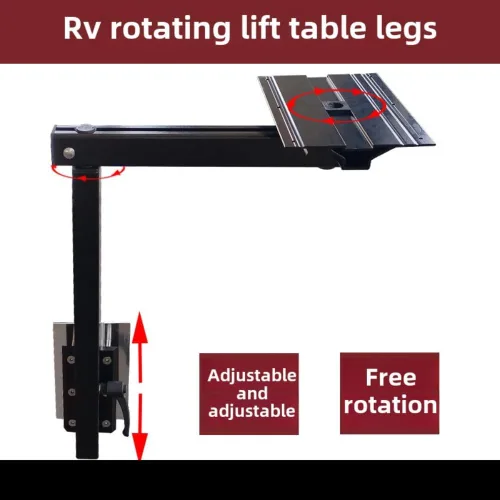 Miniatura 2 de Caravan Accessories - Patas de mesa giratorias para caravanas, patas de mesa de aleación de aluminio para computadora portátil, para caravanas