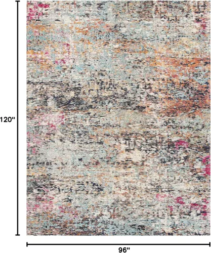 Miniatura 2 de SAFAVIEH Colección Madison - Alfombra de acento 2'2" x 4', negro y dorado, diseño abstracto moderno, no desprende pelusa y fácil cuidado, ideal