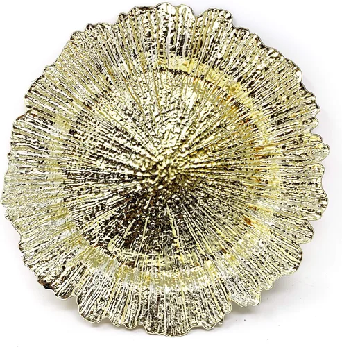 Miniatura 22 de allgala Paquete de 6 platos base redondos de gran calidad de 13 pulgadas - Plata cepillada - HD80322