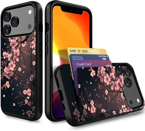Miniatura 73 de Funda para iPhone Air, funda tipo cartera con ranura para tarjeta oculta, a prueba de golpes, TPU y PC, funda protectora de doble capa para iPhone