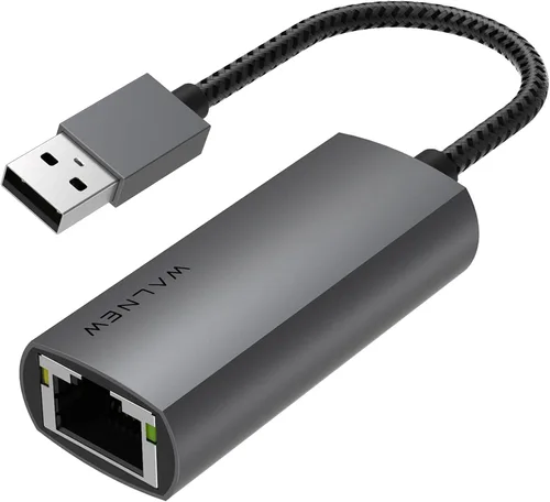 Adaptador Ethernet USB 3.0, WALNEW 1000 Mbps Gigabit USB a Ethernet LAN adaptador de red, convertidor de cable USB macho a RJ45 hembra para MacBook,