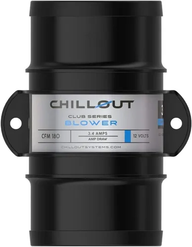 Soplador de aire ligero en línea de 3 pulgadas de la serie Club, 12V 180 CFM para carreras de automóviles, motor, refrigeración de cabina, sentinas,