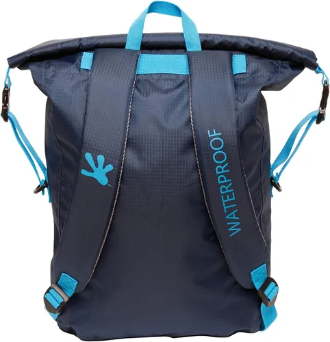 Miniatura 2 de geckobrands Mochila impermeable de 30 litros, bolsa seca ligera y plegable, azul marinoazul neón