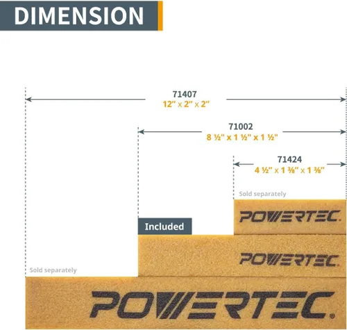 Miniatura 4 de POWERTEC 71002 barra para limpiar abrasiva de 8-1/2". 1 Pieza