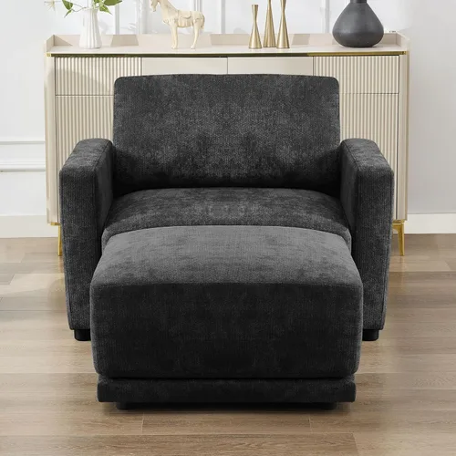 Miniatura 23 de Sofá modular en forma de U de 143.8 pulgadas, sofá de nube seccional de gran tamaño, sofás de asiento profundo de 6 plazas con 2 otomanas móviles