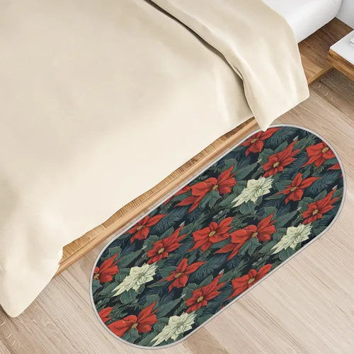 Miniatura 30 de cfpolar Alfombras de baño antideslizantes de girasoles blancos con margaritas blancas, tapete de baño de microfibra absorbente, lavable a máquina