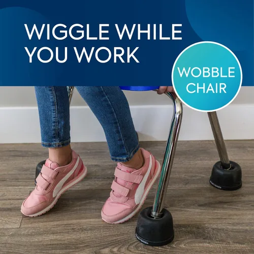 Miniatura 5 de Bouncyband Wiggle Wobble - Transforma una silla escolar estándar en una silla tambaleante - Las patas de silla para el aula ayudan a mejorar