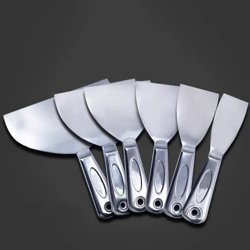 Miniatura 6 de Flex All - Cuchillo raspador de masilla de acero inoxidable, 6 pulgadas, acero inoxidable 420 de grado profesional, totalmente metálico, cuchillo