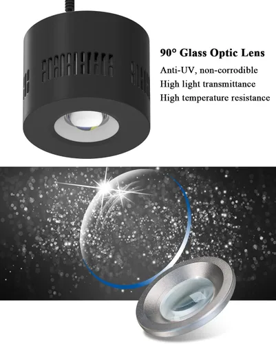 Miniatura 4 de Lominie - Luz LED para acuario de espectro completo, luz de tanque de peces de agua dulce y agua salada para coral, arrecife, tanque de nano acuario