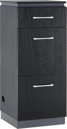 BarberPub Gabinete de almacenamiento de salón de 40.5 x 15.8 x 15.2 pulgadas, organizador de peluquería con cajones de herramientas para peinar el