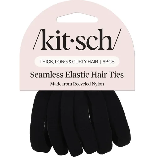 Miniatura 12 de Kitsch Lazos de nailon para el cabello sin daños, bandas elásticas para el cabello para una sujeción fuerte durante todo el día, soportes para cola