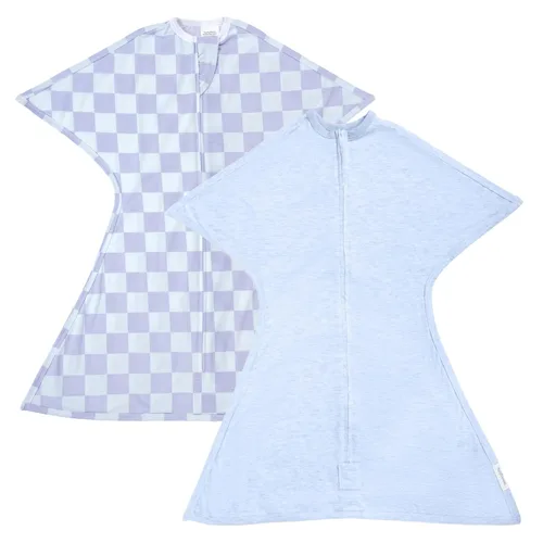 Miniatura 14 de SleepingBaby Zipadee-Zip - Paquete de 2 pañales de transición con diseño de estrella de mar para relajarse y dormir mejor, ideal para bebés Gris