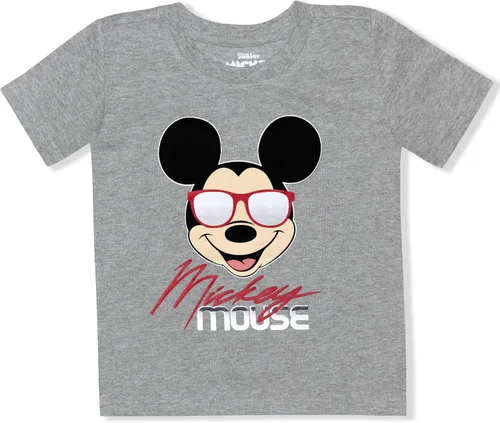 Miniatura 2 de Disney Mickey Mouse - Paquete de 2 camisetas para niños pequeños, color azulblancogris, Blanco