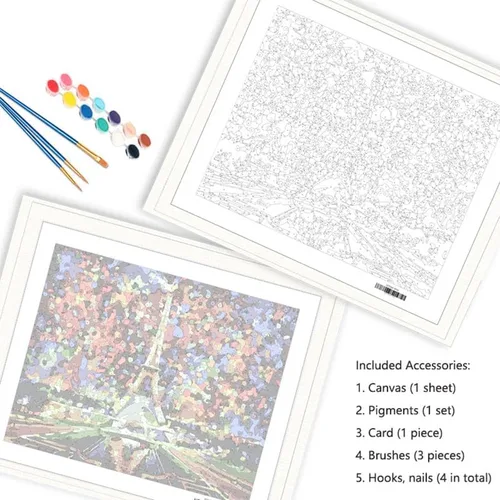 Miniatura 2 de MLSG Pintura por Números DIY para Adultos, Pintura por Números Fácil para Principiantes, Pintura por Números de Acuarela Acrílica para Adultos