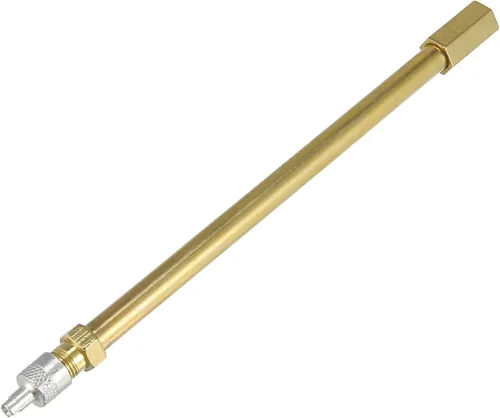 Miniatura 11 de X AUTOHAUX Adaptador de extensión de válvula de neumático automático de latón de 1.969 in/1.97 pulgadas de largo, extensor de vástago de neumático