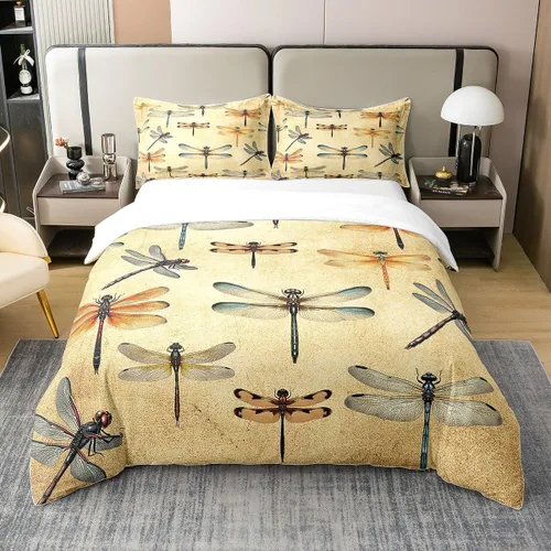 Miniatura 12 de Lake House - Funda de edredón 100 % algodón, tamaño individual, diseño de paisaje de lago y montaña, dibujado a mano, decoración de habitación