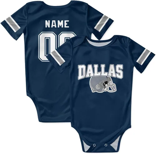 OAOANS Baby Clothes Personalized Newborn Infant Apparel Baby Clothing Custom Name Number Sports 0-24 Months Boy Girl Gifts
