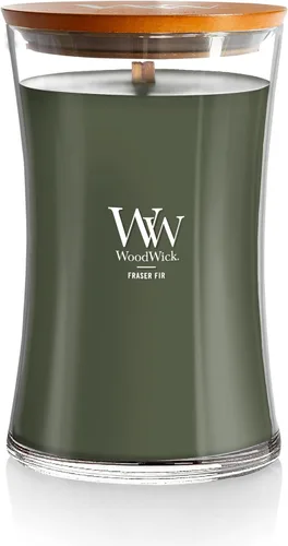 Miniatura 26 de WoodWick Santal Myrrh - Vela grande en frasco con forma de reloj de arena, cera de mezcla de soya prémium, mecha de madera Pluswick Innovation