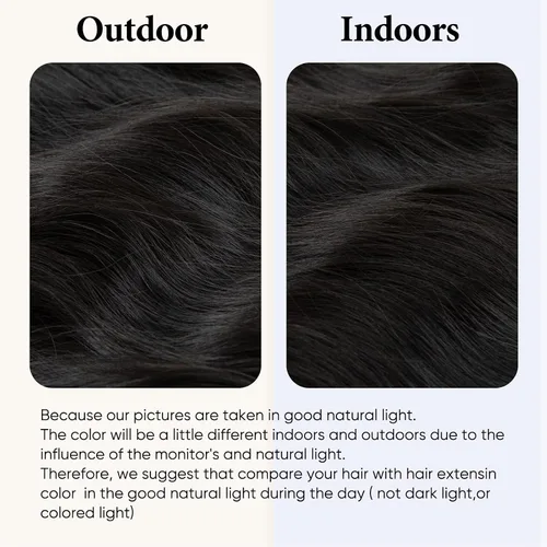 Miniatura 3 de SARLA Extensión de Cabello con Alambre Invisible con 3 Clips Pieza de Cabello Sintética Corta de Ondas de Playa Diadema Transparente Ajustable