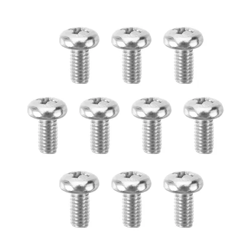 Miniatura 64 de Tornillos de máquina de jalar de perilla M4-0.028x0.197 in M4-0.028x0.197 in Tornillos de cabeza plana métrica Phillips Drive Tornillo de cabeza