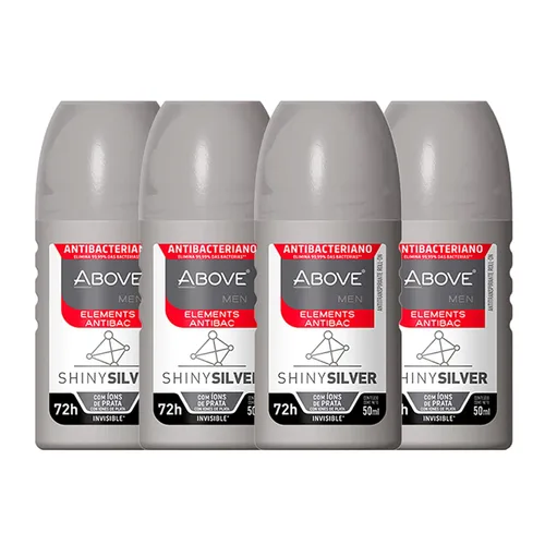 Miniatura 15 de ABOVE Roll-On Elements, plateado brillante, 1.7 onzas, desodorante de bolas para hombres, protección de 72 horas, fragancia sensual, tacto seco, sin