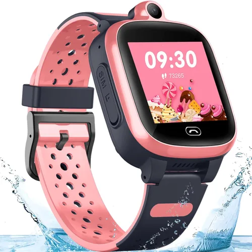 Miniatura 9 de TEZILON Reloj inteligente GPS 4G para niños, seguimiento global en tiempo real, videollamadas y texto Geo-Fence SOS Alerta de emergencia Mensaje