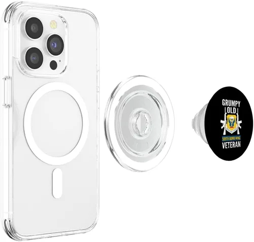 Miniatura 4 de Grumpy Old 509th Bomb Wing Retired US Veteran Military PopSockets MagSafe PopGrip for iPhone