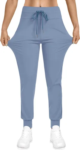 Miniatura 3 de TARSE Pantalones deportivos para mujer con bolsillos y cordón para correr