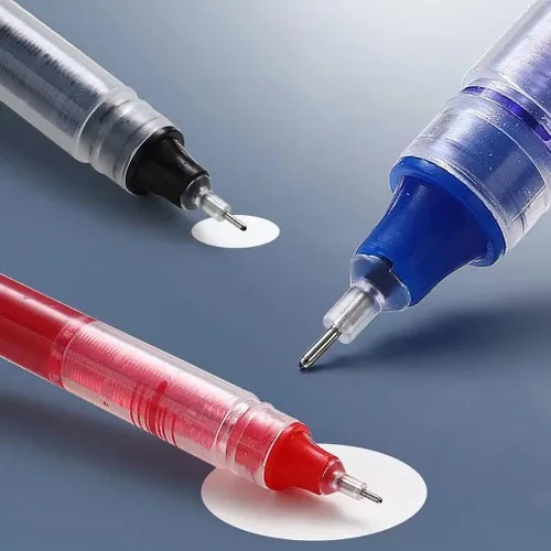 Miniatura 3 de Gullor Bolígrafos de tinta líquida, punta fina de 0.020 in, de secado rápido, para escribir, tomar notas y dibujar, tinta negra, 12