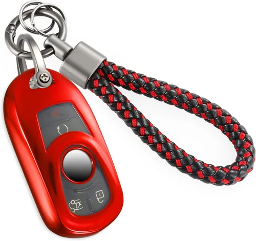 Miniatura 84 de Funda para llavero GMC con llavero de cuerda trenzada de metal antipérdida, exquisita funda suave para Tahoe Acadia Terrain Yukon Yukon XL Silverado