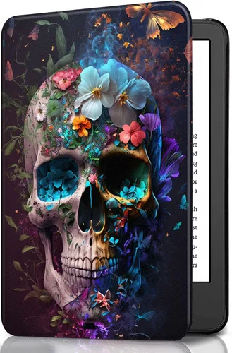 Miniatura 18 de Funda para Kindle básico de 6 pulgadas (11.ª generación), múltiples ángulos, piel sintética, delgada, con función de encendido y apagado automático