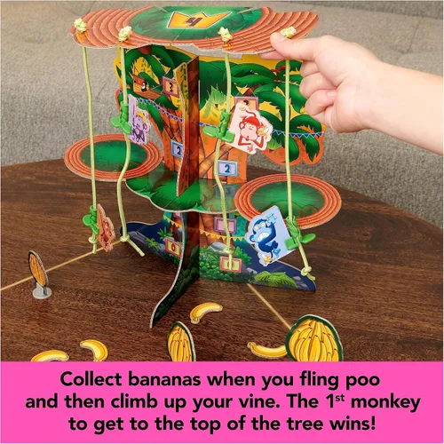 Miniatura 5 de Spin Master Games, Monkey See Monkey Poo, juego interactivo de mono para niños, incluye masa blanda perfumada de plátano, divertido juguete Monkey