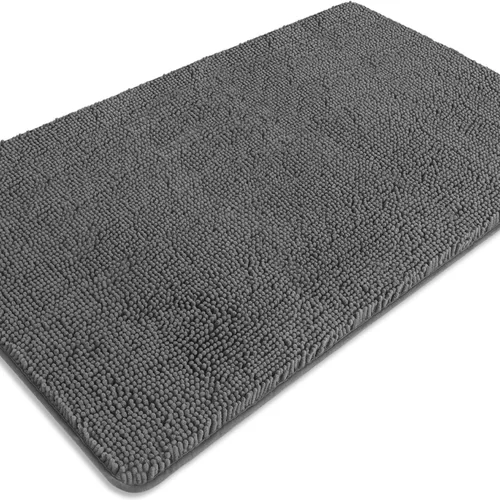 Miniatura 111 de Alfombra de baño pequeña de 12 x 18 pulgadas, lavable y absorbente, antideslizante, alfombra de baño de felpilla gruesa y suave para baño, ducha