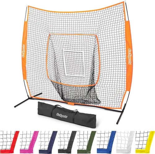 Miniatura 11 de GoSports 7 x 7 ft Baseball & Softball Nets - Available in Team Colors - Batting & Pitching Net with Strike Zone