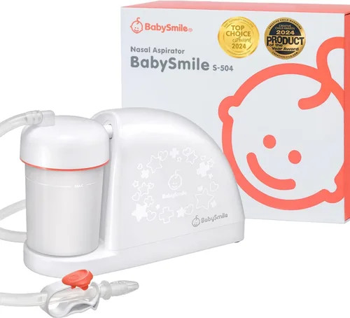 BabySmile – Aspirador nasal para bebé para modelos S-504 | Limpiador nasal eléctrico libre de BPA para mucosidad, moco y mocos | Controles simples y