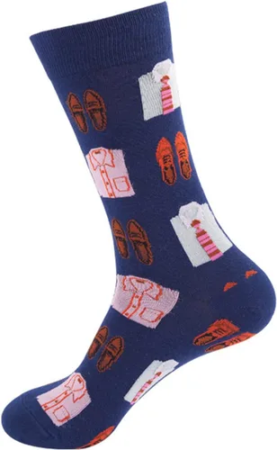 Calcetines de Navidad para mujeres y hombres, calcetines de retazos estampados gráficos de Navidad de tubo alto, calcetines de estilo encantador