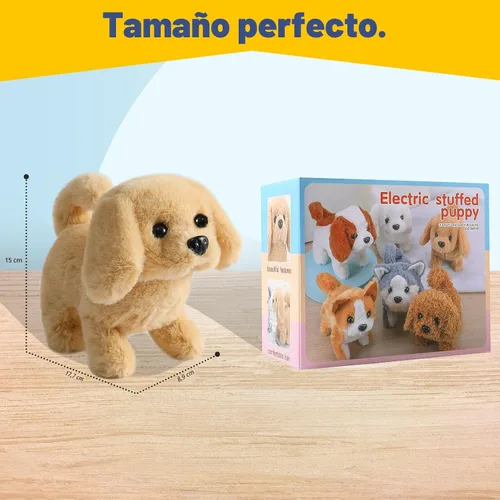 Miniatura 6 de KSABVAIA Juguete de Peluche Golden Retriever Cachorro Perro Electrónico Interactivo - Camina, Ladra, Mueve la Cola, se Estira, Compañero Animal
