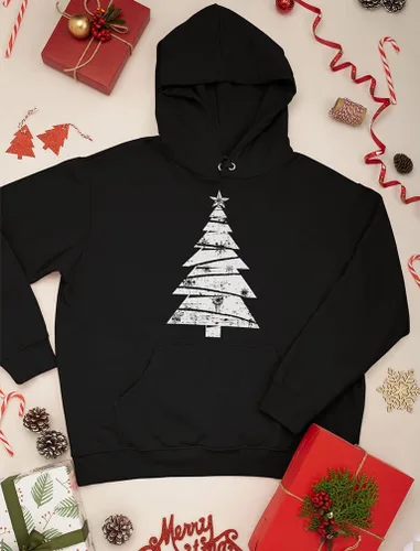 Miniatura 4 de Sudaderas con capucha para árbol de Navidad, color blanco, para mujeres y niñas