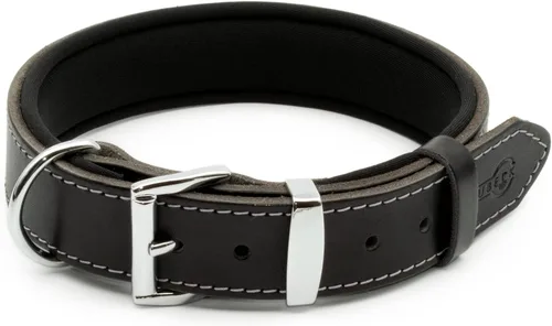 Miniatura 15 de Collar de perro de cuero curtido vegetal para perros grandes, collares de perro resistentes y de diseño de lujo