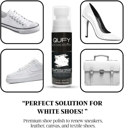 Miniatura 6 de Max White Betún para Zapatos 'Blanqueador de Zapatillas para Zapatos' Lona Cuero y Textiles 'Cubre Rozaduras