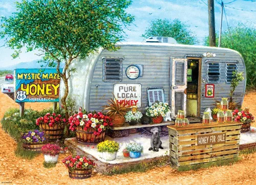 Miniatura 2 de EuroGraphics (EURHR Honey for Sale - Rompecabezas de 500 piezas, 500 piezas), rompecabezas